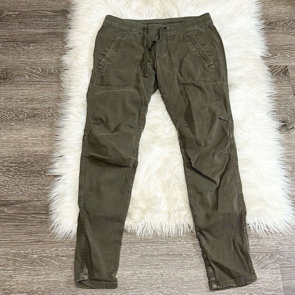 James Perse Womens Soft Drape Pants Size 0 Smoky Green Pigment Pull On WKL1730